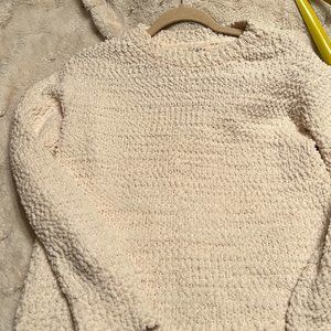 SOLD - Style & Company Women’s Teddy Boucle Sweater Off-White Sz S NWOT